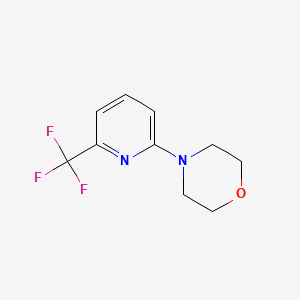 molecular formula C10H11F3N2O B1328607 4-[6-(Trifluoromethyl)pyridin-2-yl]morpholine CAS No. 914636-87-6