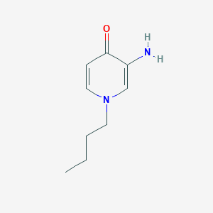 molecular formula C9H14N2O B13286089 3-Amino-1-butyl-1,4-dihydropyridin-4-one 
