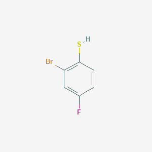 molecular formula C6H4BrFS B1328609 2-Bromo-4-fluorothiophenol CAS No. 773853-92-2