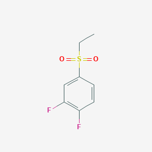 molecular formula C8H8F2O2S B1328615 1,2-Difluoro-4-ethylsulfonylbenzene CAS No. 845617-59-6