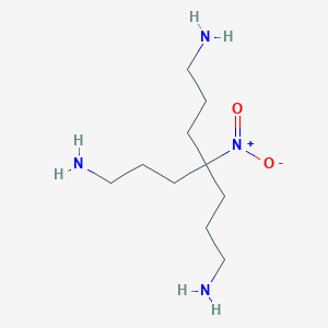 molecular formula C10H24N4O2 B132862 4-(3-Aminopropyl)-4-nitroheptane-1,7-diamine CAS No. 155021-55-9