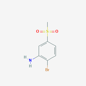 molecular formula C7H8BrNO2S B1328628 2-Bromo-5-(methylsulphonyl)aniline CAS No. 942474-24-0