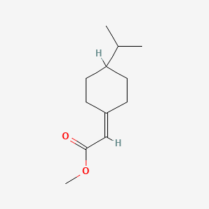 molecular formula C12H20O2 B13286316 Methyl 2-[4-(propan-2-YL)cyclohexylidene]acetate 