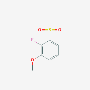 molecular formula C8H9FO3S B1328634 2-Fluoro-1-methoxy-3-(methylsulfonyl)benzene CAS No. 942474-33-1