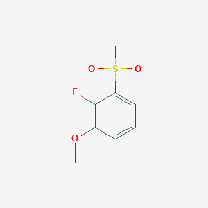 molecular formula C8H9FO3S B1328634 2-Fluoro-3-(methylsulphonyl)anisole CAS No. 942474-33-1