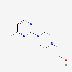 molecular formula C12H20N4O B1328636 1-(2-Hydroxyethyl)-4-(4,6-dimethyl-pyrimidin-2-yl)piperazine CAS No. 942474-37-5