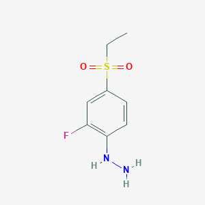 molecular formula C8H11FN2O2S B1328638 4-Ethylsulfonyl-2-fluorophenylhydrazine CAS No. 942474-39-7