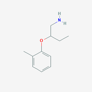 molecular formula C11H17NO B13286480 2-(O-tolyloxy)butan-1-amine 