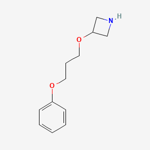 molecular formula C12H17NO2 B13286570 3-(3-Phenoxypropoxy)azetidine 