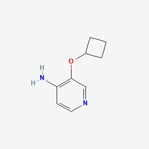 molecular formula C9H12N2O B13286605 3-Cyclobutoxypyridin-4-amine 