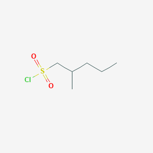 molecular formula C6H13ClO2S B13286635 2-Methylpentane-1-sulfonyl chloride 