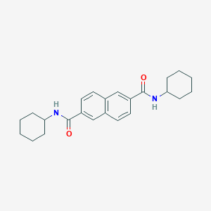 molecular formula C24H30N2O2 B132867 N,N'-DICYCLOHEXYL-2,6-NAPHTHALENEDICARBOXAMIDE CAS No. 153250-52-3