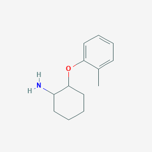 molecular formula C13H19NO B13286786 2-(2-Methylphenoxy)cyclohexan-1-amine 