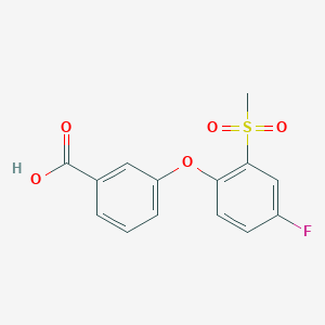 3-[4-Fluoro-2-(methylsulphonyl)phenoxy]benzoic acid