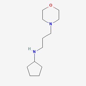 molecular formula C12H24N2O B13286875 N-[3-(Morpholin-4-yl)propyl]cyclopentanamine CAS No. 192811-39-5