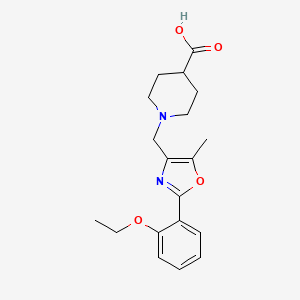 1-{[2-(2-Ethoxyphenyl)-5-methyl-1,3-oxazol-4-YL]-methyl}piperidine-4-carboxylic acid
