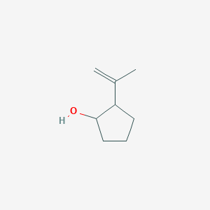 molecular formula C8H14O B13286962 2-(Prop-1-en-2-yl)cyclopentan-1-ol CAS No. 380600-30-6