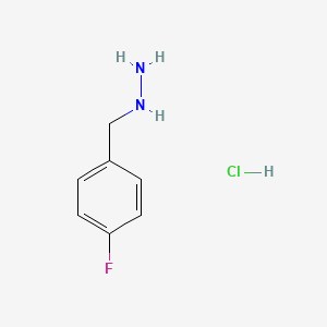 molecular formula C7H10ClFN2 B1328697 (4-Fluorobenzyl)hydrazine hydrochloride CAS No. 1059626-05-9