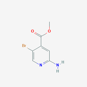 molecular formula C7H7BrN2O2 B1328700 Methyl 2-amino-5-bromoisonicotinate CAS No. 882499-87-8