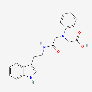 [(2-{[2-(1H-Indol-3-yl)ethyl]amino}-2-oxoethyl)-(phenyl)amino]acetic acid