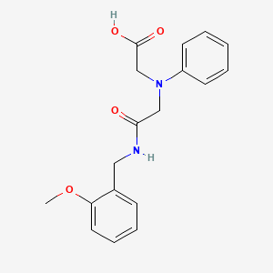 molecular formula C18H20N2O4 B1328714 [{2-[(2-Methoxybenzyl)amino]-2-oxoethyl}(phenyl)-amino]acetic acid CAS No. 1142204-72-5