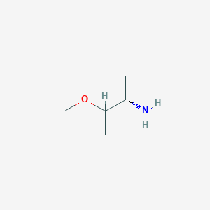 molecular formula C5H13NO B13287240 (2S)-3-methoxybutan-2-amine 