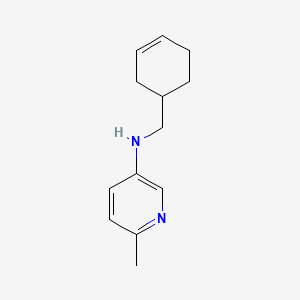 molecular formula C13H18N2 B13287279 N-(Cyclohex-3-en-1-ylmethyl)-6-methylpyridin-3-amine 