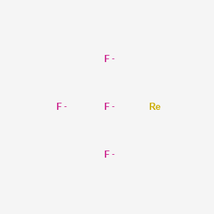 molecular formula F4Re-4 B132873 Rhenium fluoride CAS No. 149852-31-3