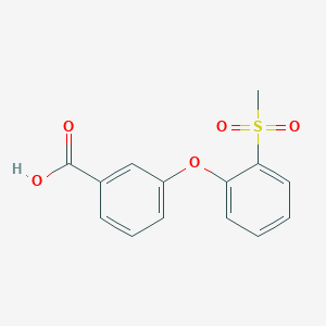 B1328734 3-[(2-Methylsulfonyl)phenoxy]benzoic acid CAS No. 1000018-54-1