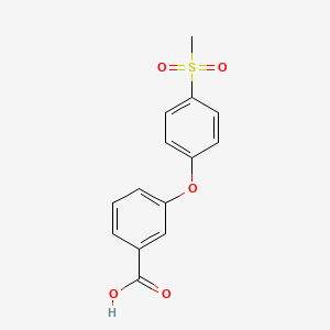 B1328735 3-[(4-Methylsulfonyl)phenoxy]benzoic acid CAS No. 1000018-30-3