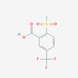 molecular formula C9H7F3O4S B1328739 2-(Methylsulphonyl)-5-(trifluoromethyl)benzoic acid CAS No. 1000339-64-9