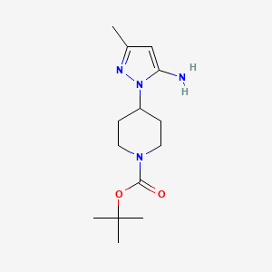 tert-butyl 4-(5-amino-3-methyl-1H-pyrazol-1-yl)piperidine-1-carboxylate