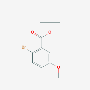 molecular formula C12H15BrO3 B1328756 tert-Butyl 2-bromo-5-methoxybenzoate CAS No. 957063-12-6