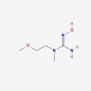 molecular formula C5H13N3O2 B13287773 n-Hydroxy-n'-(2-methoxyethyl)-n'-methylguanidine 
