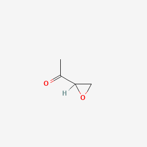molecular formula C4H6O2 B1328778 Ethanone, 1-oxiranyl- CAS No. 4401-11-0