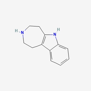 molecular formula C12H14N2 B1328792 1,2,3,4,5,6-Hexahydroazepino[4,5-b]indole CAS No. 7546-78-3