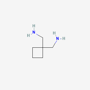 molecular formula C6H14N2 B1328793 1,1-Cyclobutanedimethanamine CAS No. 38932-71-7