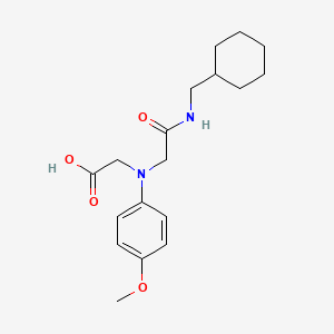 [{2-[(Cyclohexylmethyl)amino]-2-oxoethyl}-(4-methoxyphenyl)amino]acetic acid