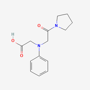 molecular formula C14H18N2O3 B1328810 [(2-Oxo-2-pyrrolidin-1-ylethyl)(phenyl)amino]-acetic acid CAS No. 1142211-74-2
