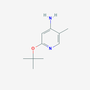 molecular formula C10H16N2O B13288131 2-(Tert-butoxy)-5-methylpyridin-4-amine 