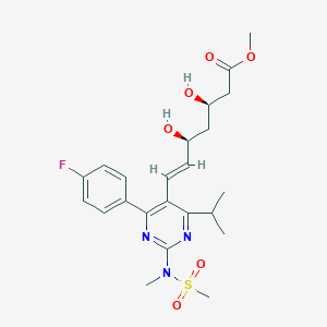 molecular formula C23H30FN3O6S B132882 Rosuvastatin methyl ester CAS No. 147118-40-9
