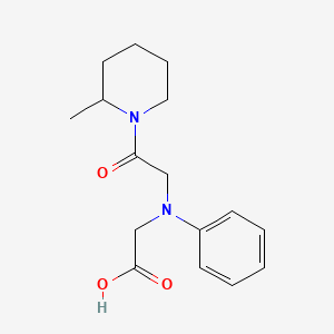 [[2-(2-Methylpiperidin-1-yl)-2-oxoethyl](phenyl)-amino]acetic acid