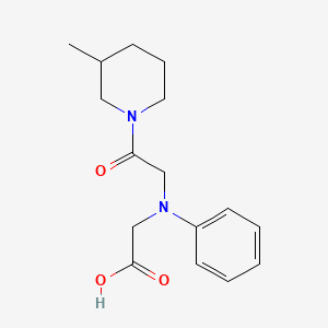 molecular formula C16H22N2O3 B1328822 [[2-(3-Methylpiperidin-1-yl)-2-oxoethyl](phenyl)-amino]acetic acid CAS No. 1142211-98-0