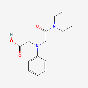 molecular formula C14H20N2O3 B1328824 [[2-(Diethylamino)-2-oxoethyl](phenyl)amino]-acetic acid CAS No. 100876-32-2