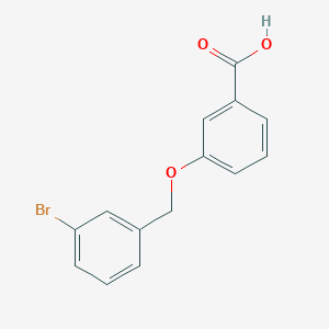 molecular formula C14H11BrO3 B1328839 3-[(3-溴苄基)氧基]苯甲酸 CAS No. 1021144-73-9