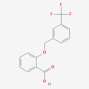 2-{[3-(Trifluoromethyl)benzyl]oxy}benzoic acid
