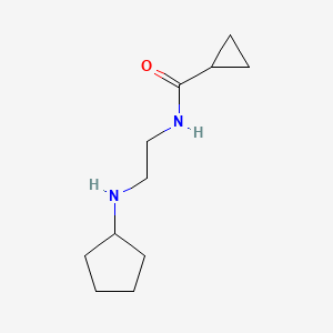 molecular formula C11H20N2O B13288528 N-[2-(Cyclopentylamino)ethyl]cyclopropanecarboxamide 