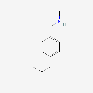molecular formula C12H19N B13288561 Methyl({[4-(2-methylpropyl)phenyl]methyl})amine 