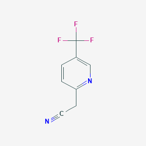 molecular formula C8H5F3N2 B1328857 2-(5-(Trifluoromethyl)pyridin-2-yl)acetonitrile CAS No. 939793-18-7