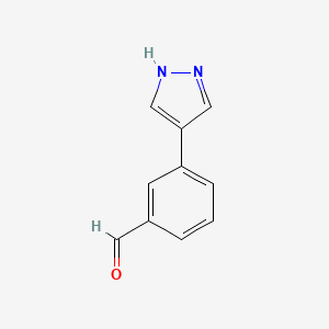 3-(1H-Pyrazol-4-yl)benzaldehyde